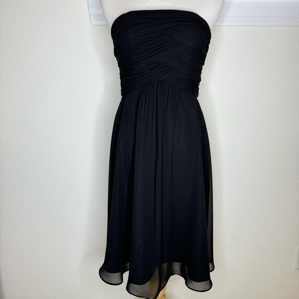 White House Black Market Black Strapless Dress